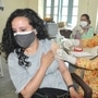 A beneficiary recieves a dose of COVID-19 vaccine at a vaccination centre. (File photo used for representational purpose only) (PTI)