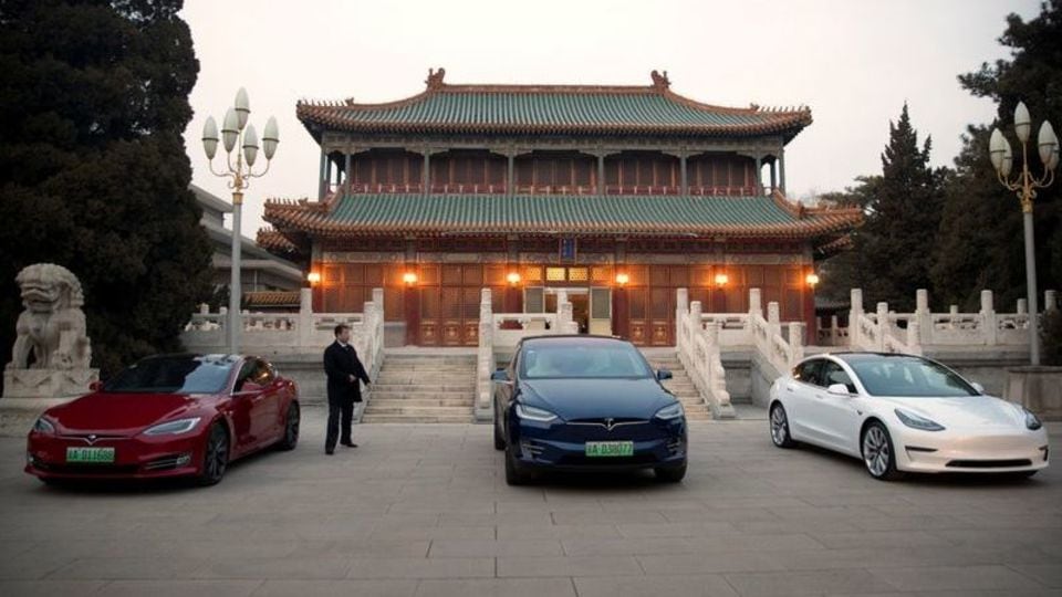 Tesla electric cars banned from entering China government compounds ...