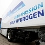 A new hydrogen fuel cell truck by Hyundai parked in Luzern, Switzerland. (File photo) (Reuters)