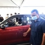 Arvind Kejriwal, chief minister of Delhi, inaugurated the first drive-in vaccination centre in the national capital on Wednesday.