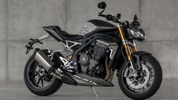Triumph 2021 Speed Triple 1200 RS motorcycle.