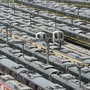 File photo of Delhi Metro trains parked at Timarpur Metro Yard. (PTI)