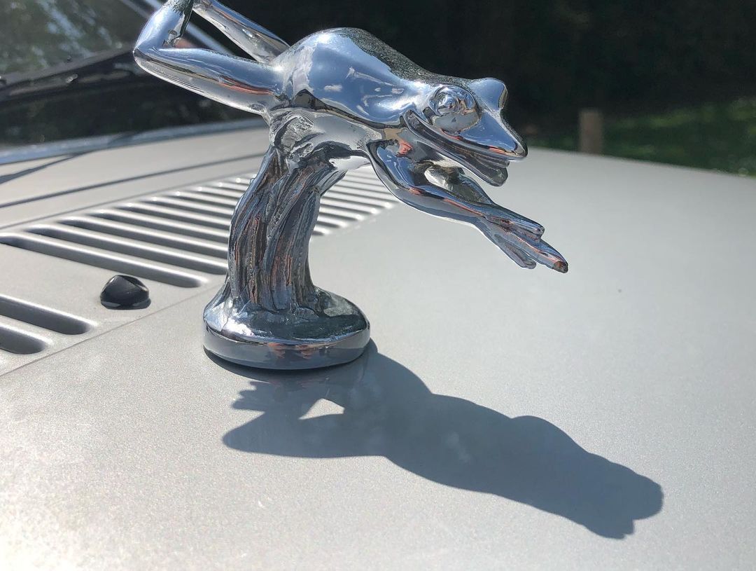 The Ford model also has the silver frog mascot on the bonnet, a copy of a gift from Diana’s sister, Lady Sarah Spencer. The Ford model also has the silver frog mascot on the bonnet, a copy of a gift from Diana’s sister, Lady Sarah Spencer.