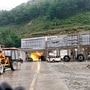 Work in progress at the tunnel linking Banihal and Qazigund along the Jammu-Srinagar national highway. (File Photo) (PTI)