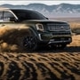 KIa Telluride is a three-row mid-size SUV.