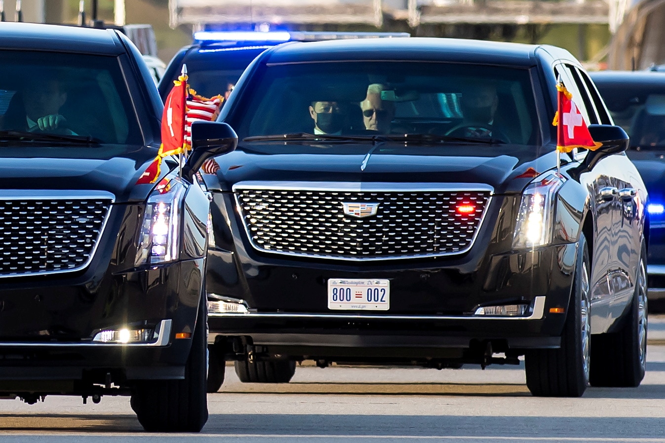 Joe Biden arrives at Geneva Airport Cointrin after the US - Russia summit with Russian President Vladimir Putin.