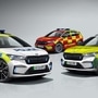 Skoda Enyaq iV electric SUV's emergency version comes available in three variants - police, fire service and ambulance.