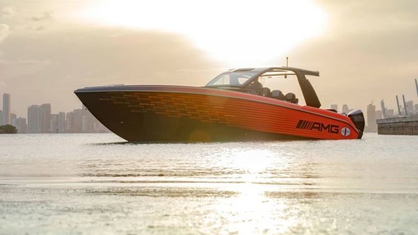 With a combined 2,250 hp output, the boat can touch a top speed of more than 144 kmph.