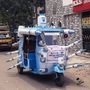 Chennai man designs auto rickshaw depicting Covid-19 vaccines Chennai man designs auto rickshaw depicting Covid-19 vaccines