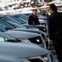 People look at a line of Great Wall Motor cars. (Representational picture) (REUTERS)