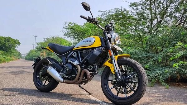 The new Scrambler Icon has been priced at ₹8.49 lakh, making it costlier than the Icon Dark trim. (Prashant Singh)