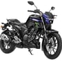 The new motorcycle sports Yamaha Moto GP branding on the tank shrouds, fuel tank and side panels, outlining its sporty appeal. (Yamaha)