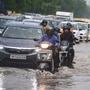 Delhi received the season’s heaviest rainfall on Tuesday, leading to extensive waterlogging on several key road stretches across the city. Traffic various various key junctions had to be diverted to easy traffic cause due to waterlogging. (PTI)