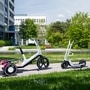 The concept Dynamic Cargo bicycle and concept Clever Commute e-scooter.  (BMW)