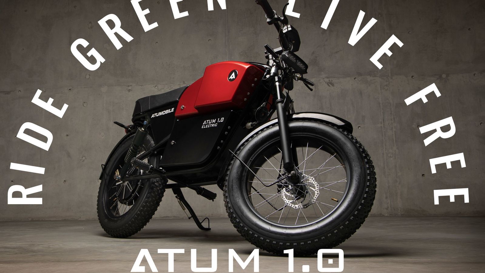Atumobile's Atum 1.0 cafe racer electric bike receives design patent ... - Atum RiDe Green 1627470422383 1627470436405
