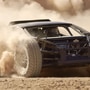 The modified Lambo gets a new roll-cage, large off-road-spec tyres. (Image: Youtube/The Mint 400)