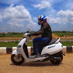 TVS iQube electric scooter road test review. (Photo credit: Sabyasachi Dasgupta/HT Auto)