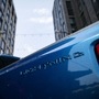 A Ford Motor Co. F-150 Lightning electric vehicle during a presentation in Washington. (Bloomberg)