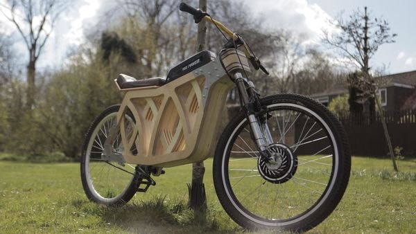 DIY wooden electric bicycle (Image courtesy: Evie Bee)