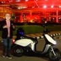 Pawan Munjal, Chairman of Hero MotoCorp, was seen standing next to the new electric scooter, which will be launched soon for the Indian market.