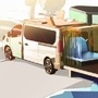 The vehicle features a bench seat that can also be converted into a 145 cm x 195 cm bed that can be taken outside the vehicle as well.