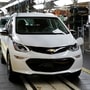 File photo of a Chevrolet Bolt EV vehicle seen on the assembly line at General Motors Orion Assembly in Lake Orion, Michigan, US. (REUTERS)