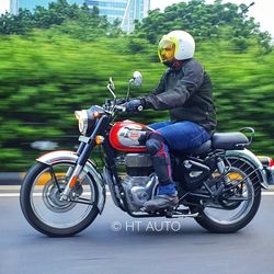 2021 Royal Enfield Classic 350 motorcycle promises to offer improved ride quality and comes with host of new features. (Photo credit: Sabyasachi Dasgupta/HT Auto)