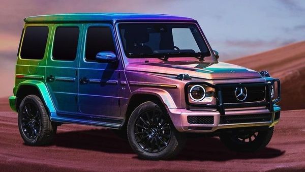 Mercedes G Class With Rainbow Color Gradient Celebrates Lgbtq Pride