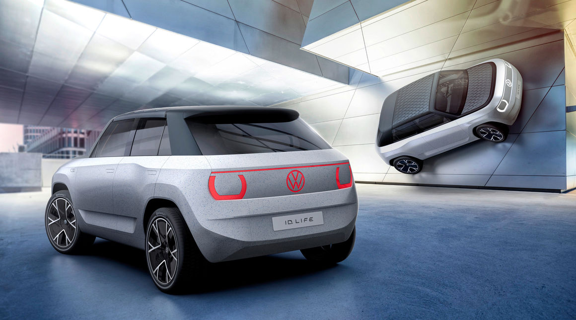 Volkswagen ID.Life small electric car is based on a smaller variant of Volkswagen’s modular electric drive matrix (MEB) and gets front-wheel drive.