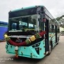Bengaluru's first electric bus was unveiled by B Sriramulu, state transport minister of Karnataka, on Thursday. (Photo courtesy: Twitter/@sriramulubjp)