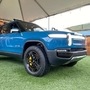 The Rivian R1T all-electric truck is pictured at an event. (File photo) (REUTERS)