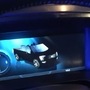 The instrument cluster of Ford F-150 Lightning erroneously shows a convertible version of the electric pickup truck. (Image: Youtube/MrTruck)