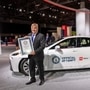 Bob Carter, executive vice president, Toyota Motor North America with the official Guinness World Records certificate. (Toyota)