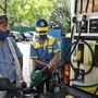 While the petrol rate in most of the country is already above  ₹100 a litre mark, diesel prices too have crossed the mark in a dozen states and union territories. (Photo by Sanchit Khanna/ Hindustan Times)
