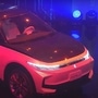 A look at the exterior profile of the Model C electric vehicle unveiled by Foxconn.