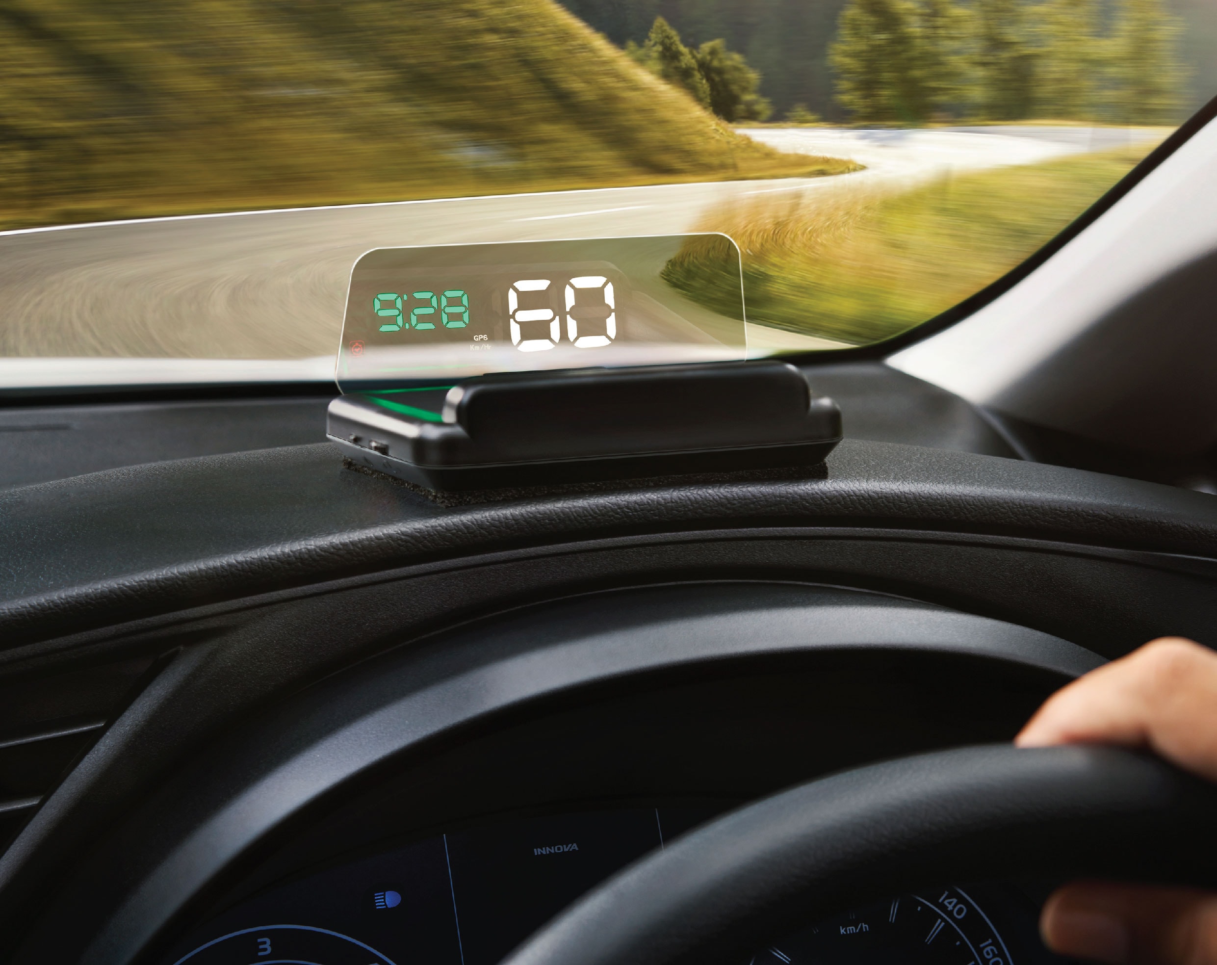 The new Toyota Innova also gets a Head-Up Display (HUD). 