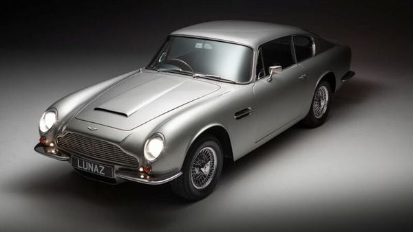 An Aston Martin DB6 is pictured in this handout picture provided by Lunaz, a company which is turning classic gasoline powered cars into electric vehicles. (via REUTERS)