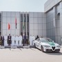 The models are Alfa Romeo's Giulia Quadrifoglio and Stelvio Quadrifoglio. (Twitter/DubaiPoliceHQ)