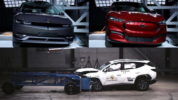 Hyundai Tucson, Ioniq 5, Ford Mustang Mach-E pass Euro NCAP crash tests with five-star ratings.