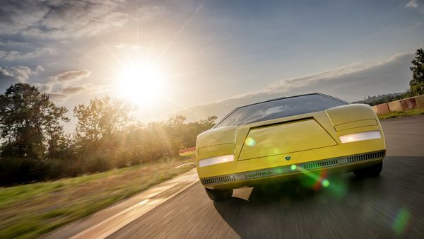 The remodelled Lamborghini Countach was showcased earlier this year.