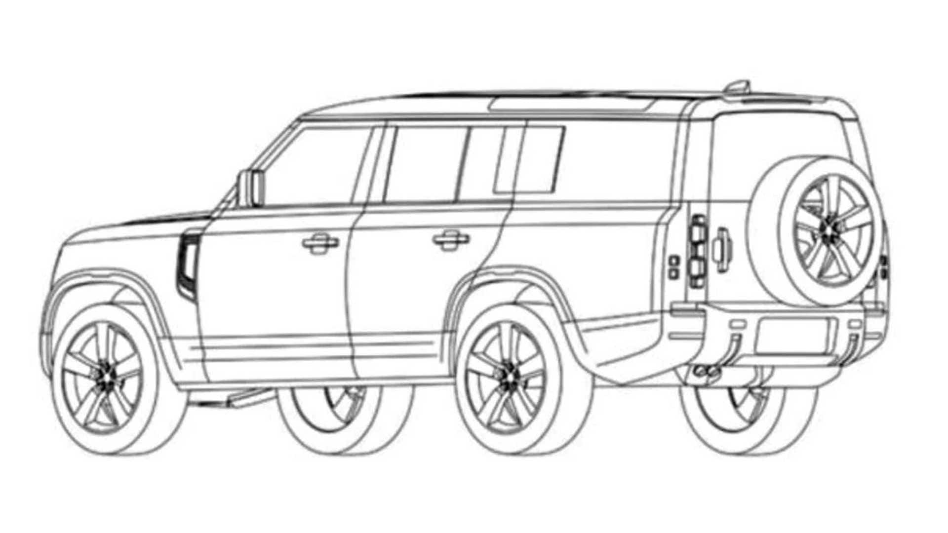 The Land Rover Defender 130 would come as a premium explorer with a seating capacity for eight people. (Image: Motor.es)