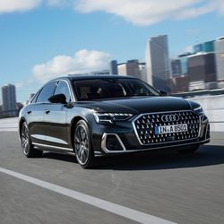 The new Audi A8 is being offered with a choice of five engines, including a plug-in hybrid version.