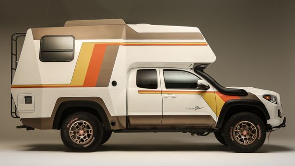 Toyota unveiled the TacoZilla, a modified Tacoma TRD Sport pickup truck which has been converted into a camper van, at the SEMA 2021 auto show.