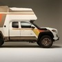 Toyota unveiled Tacozilla, a custom camper based on the Tacoma pickup truck, at SEMA Show 2021, a mini home on the move, The automaker pays tribute to Toyota campers from the ’70s and ’80s through this vehicle. &nbsp; (Toyota)