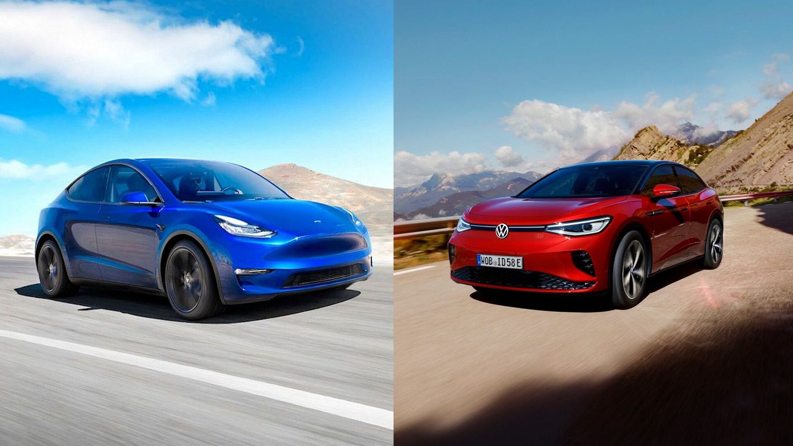 Vw vs outlet tesla ev