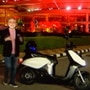 Pawan Munjal, Chairman of Hero MotoCorp, was seen standing next to the new electric scooter, which will be launched soon for the Indian market.