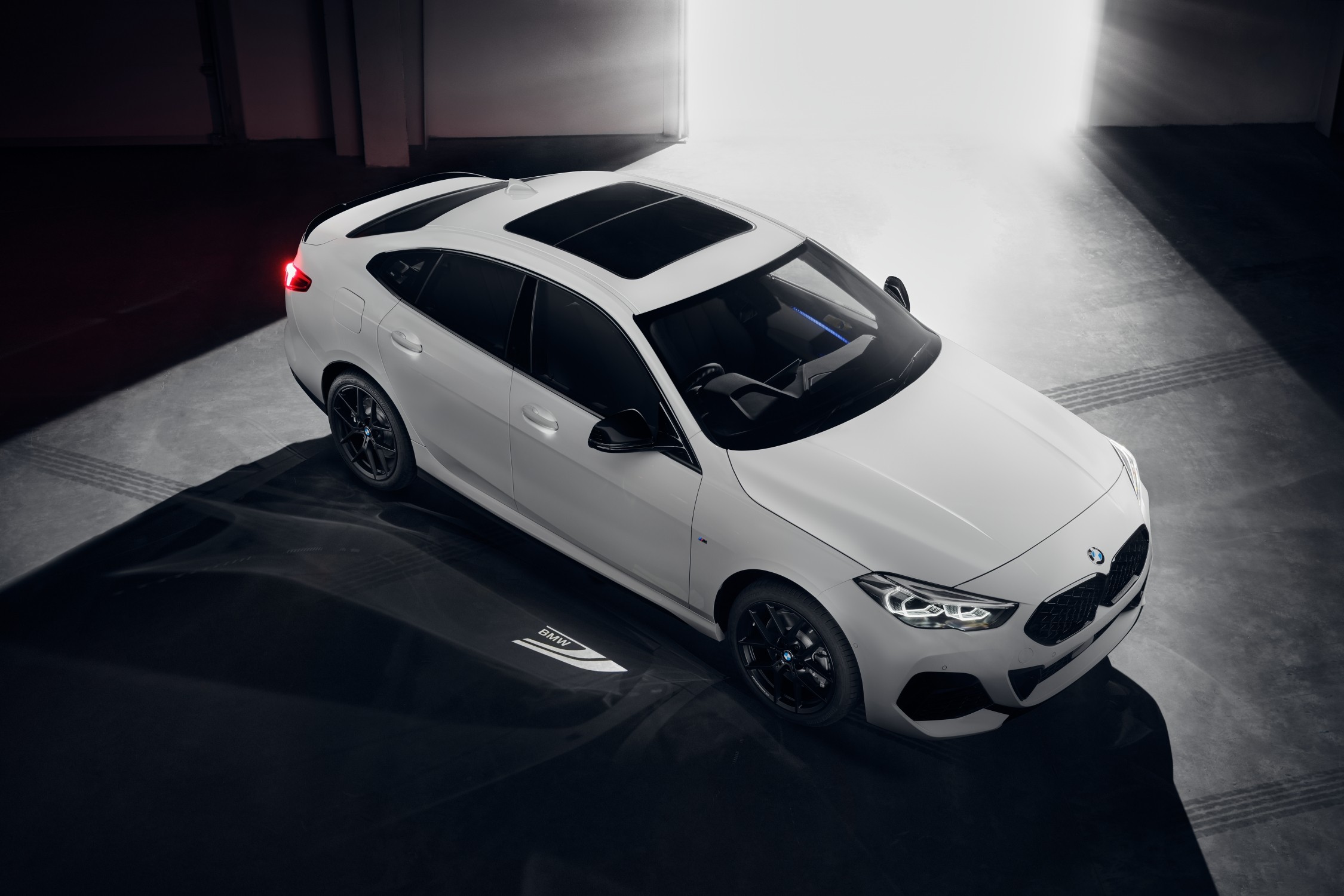 BMW 2 Series Gran Coupé Black Shadow edition is available in two colour options - Alpine White (non-metallic) and Black Sapphire (metallic).