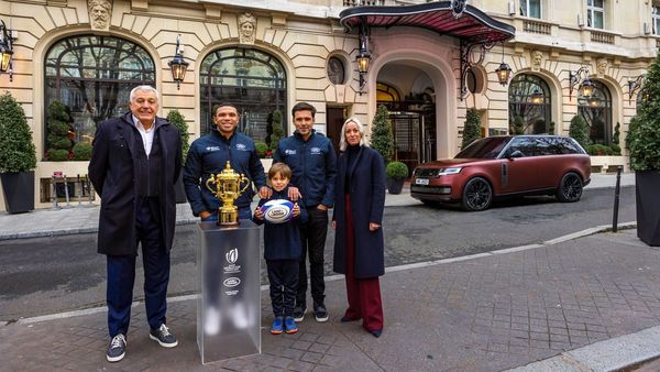 Land Rover's rugby ambassadors Dimitri Yachvili and Bryan Habana, together with the company's first child mascot for the tournament - Arthur - were present at the occasion of announcement.