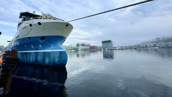 Built by Vard Norway, Kongsberg provided key technology including the sensors and integration required for remote and autonomous operations to the ship. (Twitter/ Yara International)