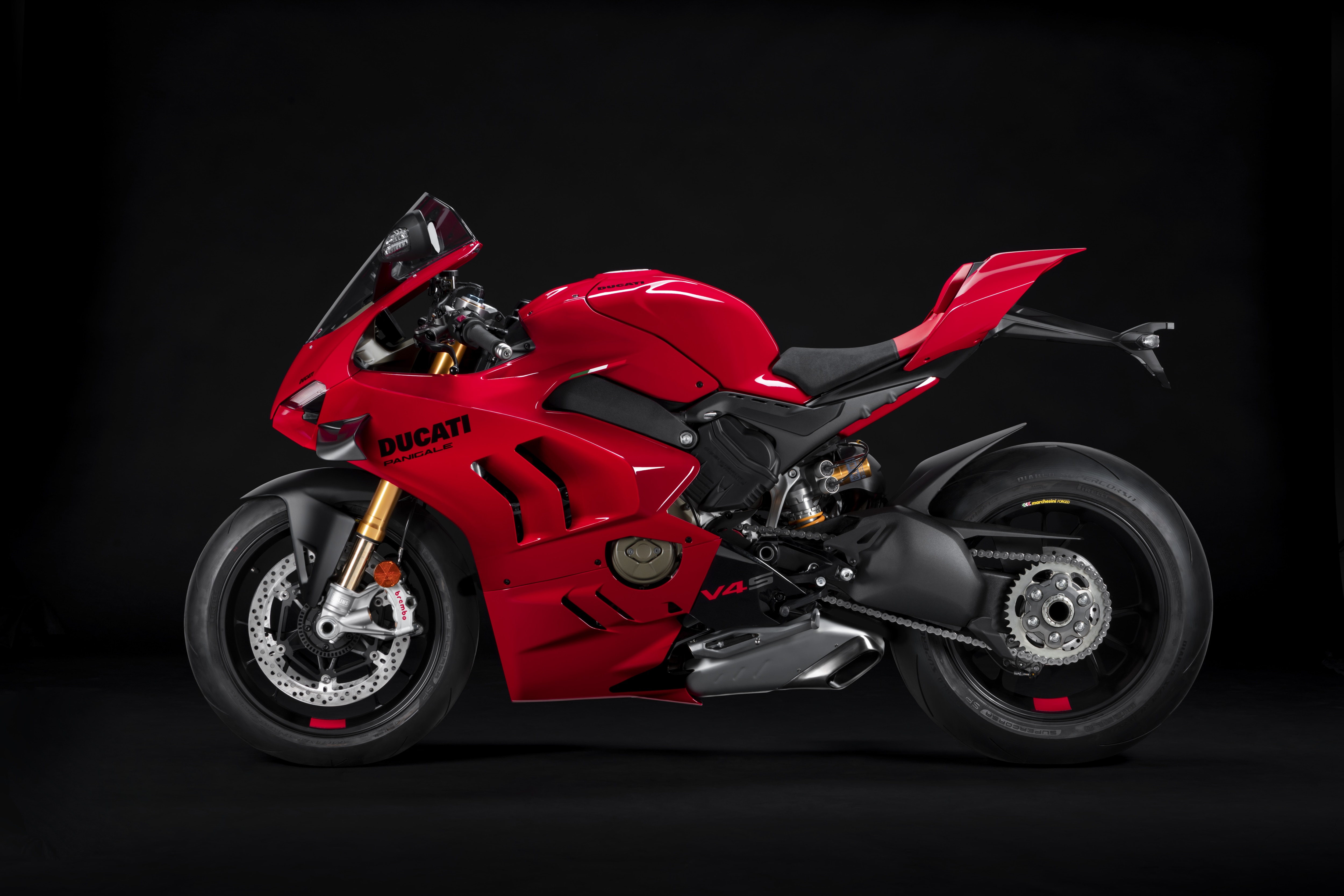 The 2022 Ducati Panigale V4 will be available in this red colour starting December.